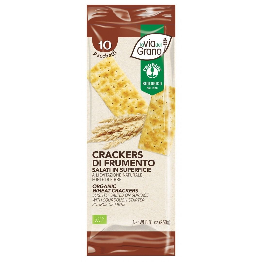 CRACKERS DI FRUMENTO SALATI IN SUPERFICIE